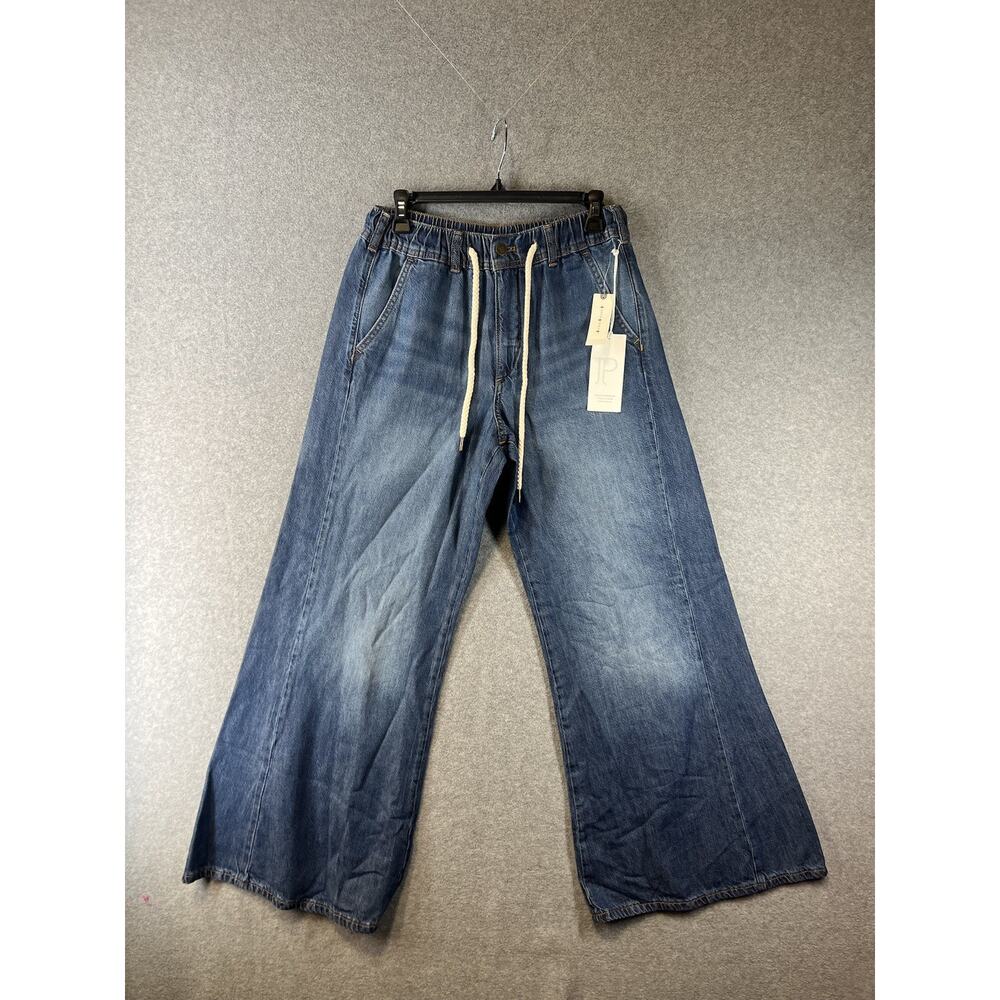 Anthropologie Adi Pull-On Mid-Rise Flare Jeans by Pilcro Size Large